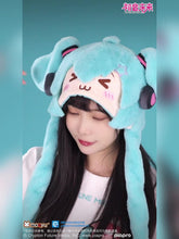 Load image into Gallery viewer, Moeyu Hatsune Miku Squinty Eyes Series Movable Plush Ha-Moeyu-Makochan.store