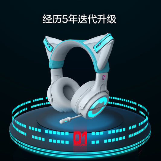 Moeyu × Yaowu; Hatsune Miku; Cat Ear Headphones (NX Model) - Moeyu - Makochan - Belgium - Europe