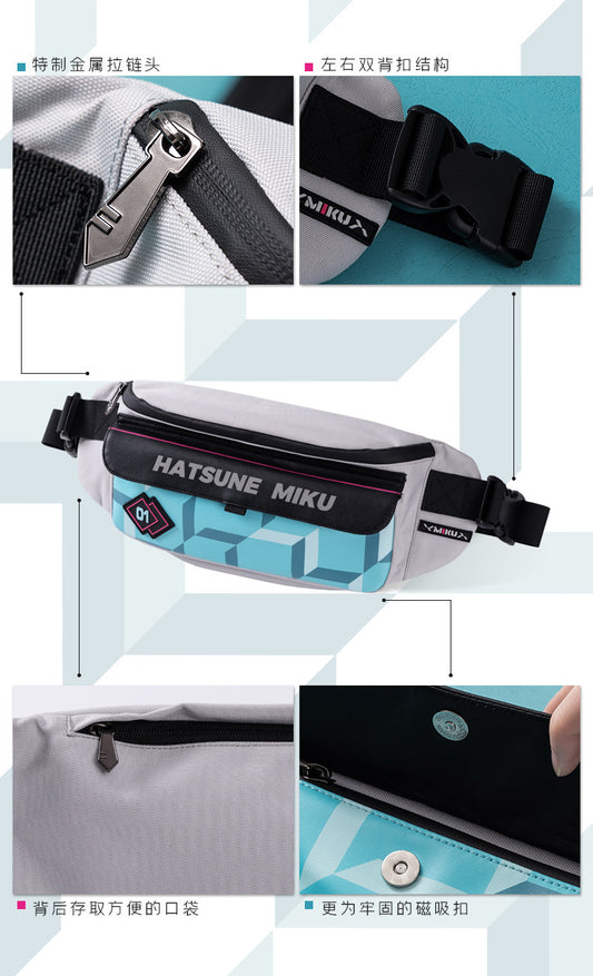 Moeyu Hatsune Miku Stereo Chest Bag – Magnetic Buckle Crossbody - Moeyu - Makochan - Belgium - Europe