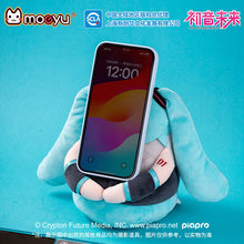 Load image into Gallery viewer, moeyu Hatsune Miku Squinting Eyes Series Plush Phone Holder-Moeyu-Makochan.store