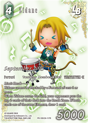 Square Enix TCG Final Fantasy TCG - September 2025: Zidane - PR199 / 24-117R (Limit Break Card) - EN | Makochan