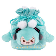 Tải hình ảnh vào trình xem Thư viện, Moeyu Hatsune Miku Squinty Eyes Series Plush Drawstring Bag