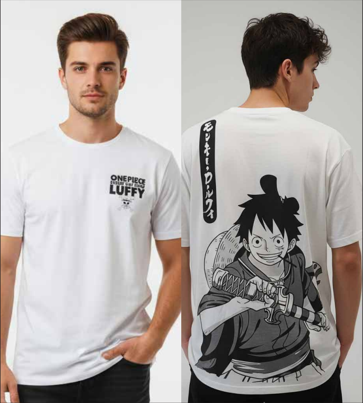 ONE PIECE - Straw Hat Crew Luffy - T-Shirt Men (M)