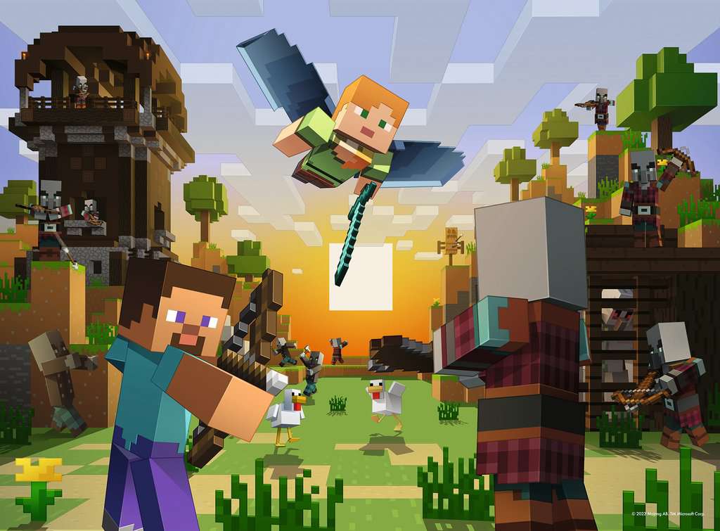 MINECRAFT - Puzzle 150P XXL