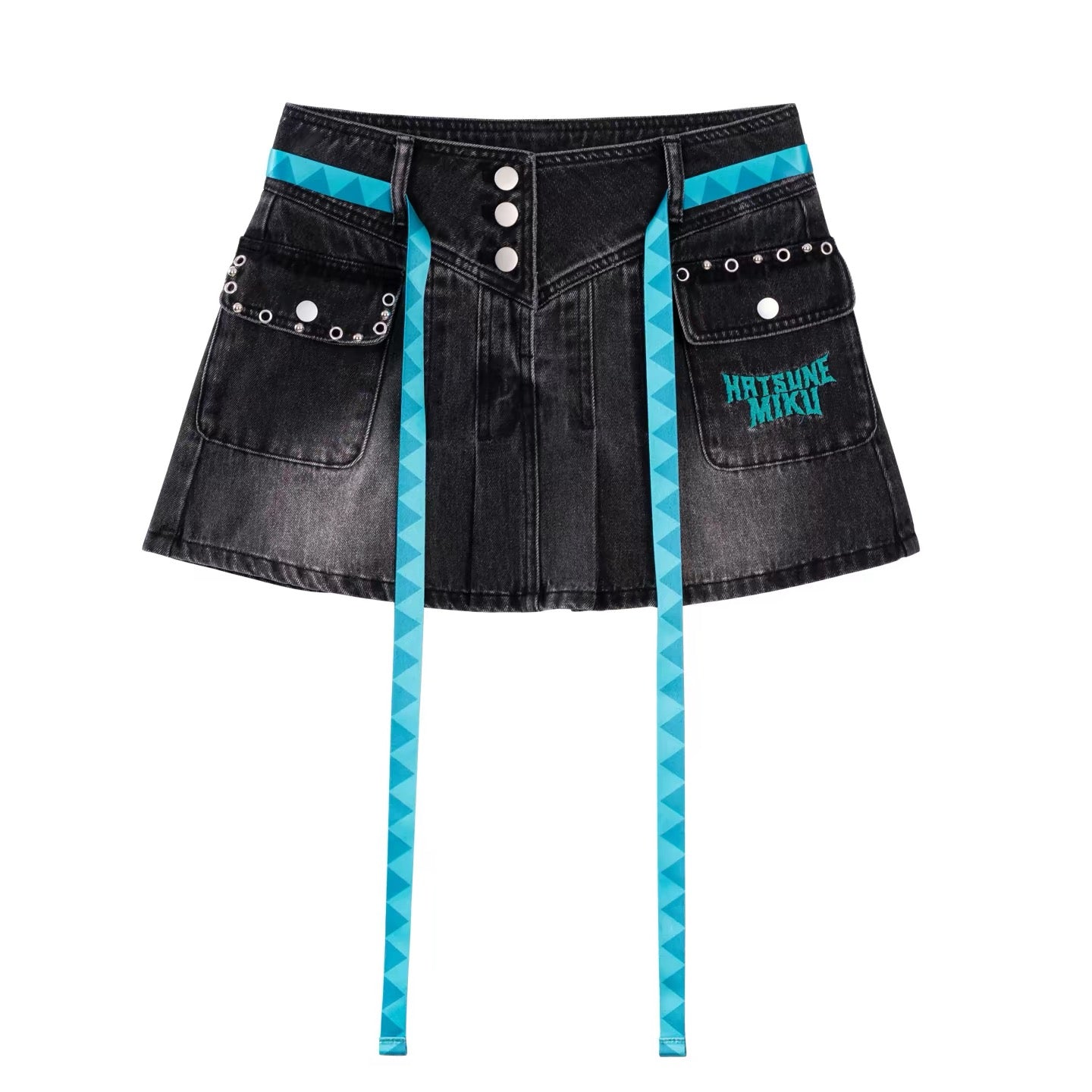 moeyu Hatsune Miku Rock Future Series Denim Skirt