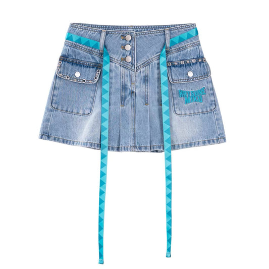 moeyu Hatsune Miku Rock Future Series Denim Skirt