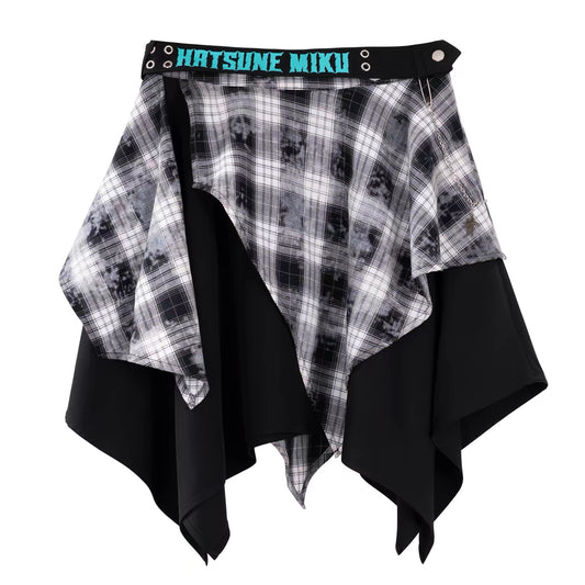 Moeyu Hatsune Miku Rock Future Series Irregular Skirt