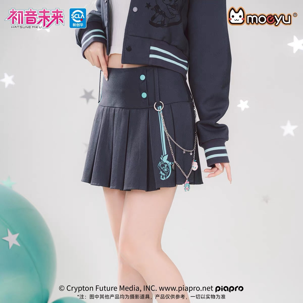 Moeyu Hatsune Miku Millennium Candy Series Hip Hop Pants Chain Accessory Trendy Square Scarf Waist Chain Decoration