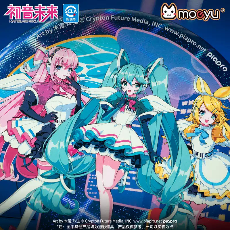 Moeyu Hatsune Miku Synthesizer Wave Wings Series Large Badge