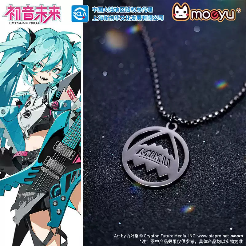 Moeyu Hatsune Miku 831 Birthday Festival Rave Series Metal Necklace