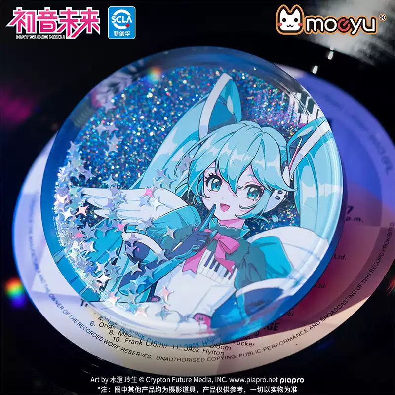 Moeyu Hatsune Miku Synthesizer Wave Wings Quicksand Badge