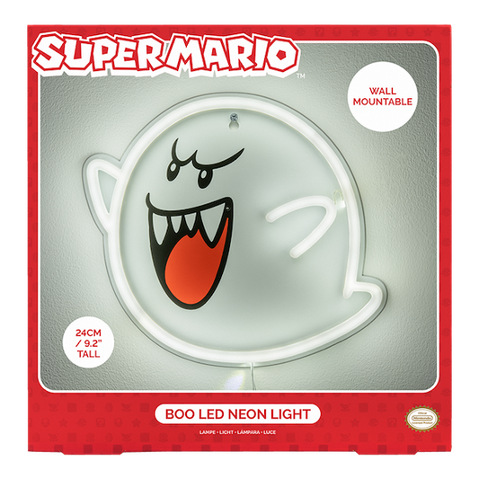 SUPER MARIO - Boo - Wall Mountable LED Neon Light 25cm