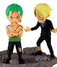One Piece WCF Log Stories PVC Statue Roronoa Zoro & Sanji 8 cm by Banpresto