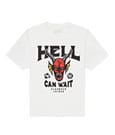 Stranger Things T-Shirt Hell Can Wait (white) by Brands In