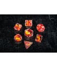 Dragon Storm Inclusion Dice Set Red Dragon (7) by FanRoll