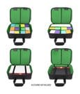 Enhance USA Gear TCG Series Travel Case Green by Enhance