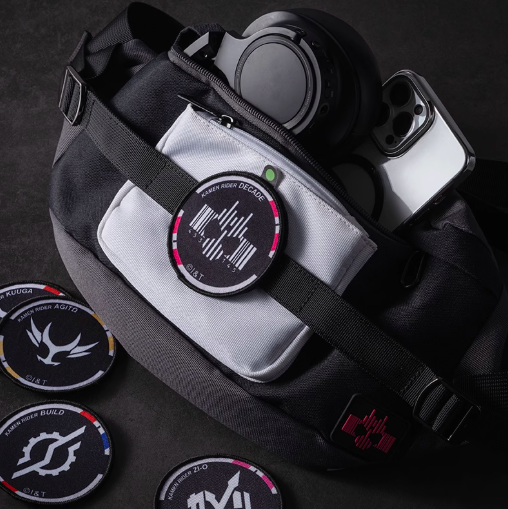 Moeyu Kamen Rider Decade Belt-Inspired Shoulder Bag, Official Chest/ Waist Bag with Henshin Design