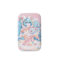 Load image into Gallery viewer, Moeyu Hatsune Miku “Sweet Dream Future” Series Badge, Polaroid Acrylic Stand, Keychain & Laser Ticket | Official Anime Merchandise