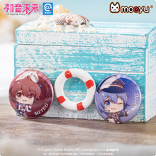 Load image into Gallery viewer, Moeyu Hatsune Miku 'Tidal Song' Mini Tin Pin Badge Set