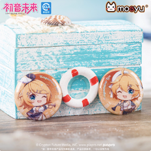Load image into Gallery viewer, Moeyu Hatsune Miku 'Tidal Song' Mini Tin Pin Badge Set