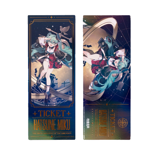 Moeyu Hatsune Miku “Dimensional Discovery” Holographic Ticket | Miku 39 Memorial Collectible - Moeyu - Makochan - Belgium - Europe