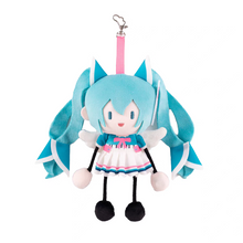 Load image into Gallery viewer, Moeyu Hatsune Miku "Synthwave Wings" Series Mini "Ant-Size" Plush Keychain Charm - Moeyu - Makochan - Belgium - Europe