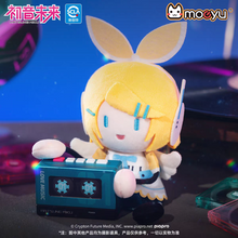Load image into Gallery viewer, Moeyu Hatsune Miku "Synthwave Wings" Series Mini "Ant-Size" Plush Keychain Charm - Moeyu - Makochan - Belgium - Europe