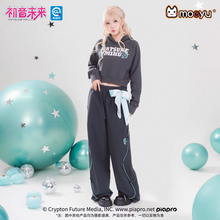 Load image into Gallery viewer, Moeyu Hatsune Miku "Millennium Ice Candy" Series Women's Cropped Hoodie - Y2K Aesthetic Loose Pullover Sweatshirt - Moeyu - Makochan - Belgium - Europe