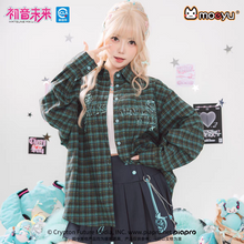 Load image into Gallery viewer, Moeyu Hatsune Miku "Millennium Ice Candy" Series Long-Sleeve Shirt Jacket - Loose Fit Casual Button-Down Top - Moeyu - Makochan - Belgium - Europe