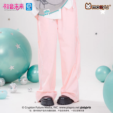 Load image into Gallery viewer, Moeyu Hatsune Miku "Millennium Ice Candy" Contrast Cargo Pants - Y2K Wide-Leg Trousers with Detachable Scarf - Moeyu - Makochan - Belgium - Europe