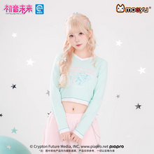 Tải hình ảnh vào trình xem Thư viện, Moeyu Hatsune Miku "Millennium Ice Candy" Long Sleeve T-Shirt - Y2K Spicy Girl Slim Fit Cropped V-Neck Top - Moeyu - Makochan - Belgium - Europe