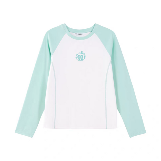 Moeyu Hatsune Miku "Millennium Ice Candy" Raglan Sleeve T-Shirt - Y2K Contrast Color Long Sleeve Base Layer - Moeyu - Makochan - Belgium - Europe