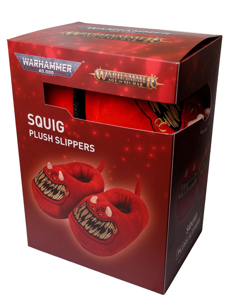 AAA Merchandise Warhammer 40,000 Slippers Red Squig Slippers (One Size) | Makochan