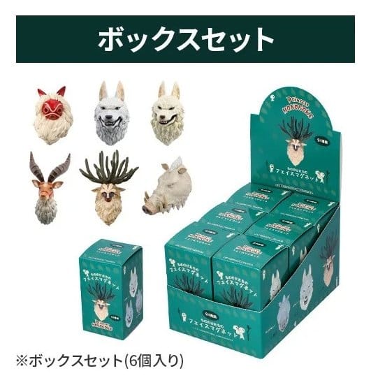Benelic Princess Mononoke Magnete Mystery Box 3D Character Assortment (6) | Makochan