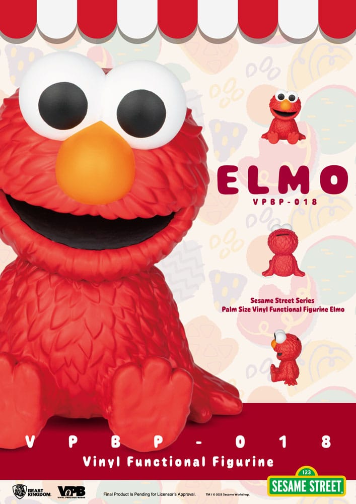 Beast Kingdom Toys Sesame Street Piggy Vinyl Bank Elmo 12 cm | Makochan