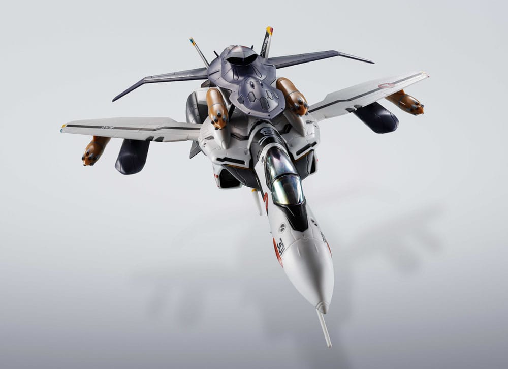 Bandai Tamashii Nations Macross 7 Hi-Metal R Action Figure VF-0S Phoenix (Roy Focker Use) & QF-2200D-B Ghost Set 14 cm