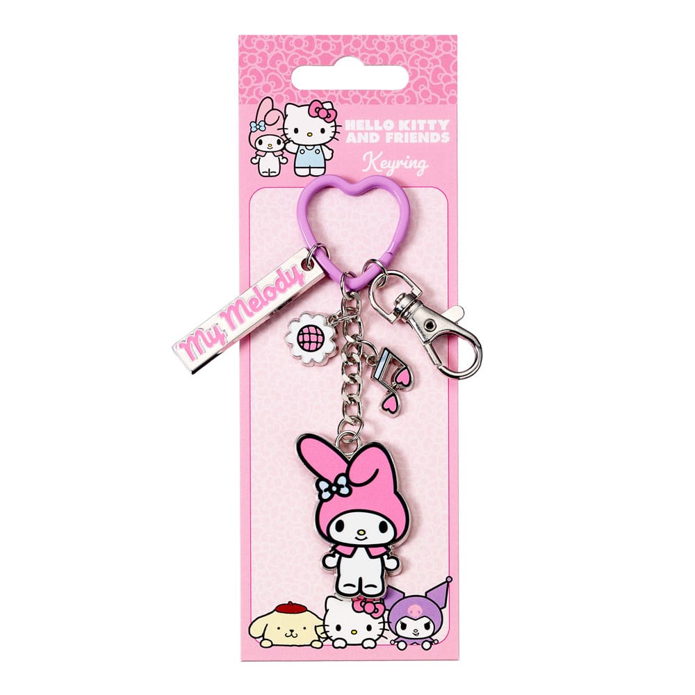 The Carat Shop Hello Kitty Key Chain with My Melody Charms 15 cm | Makochan