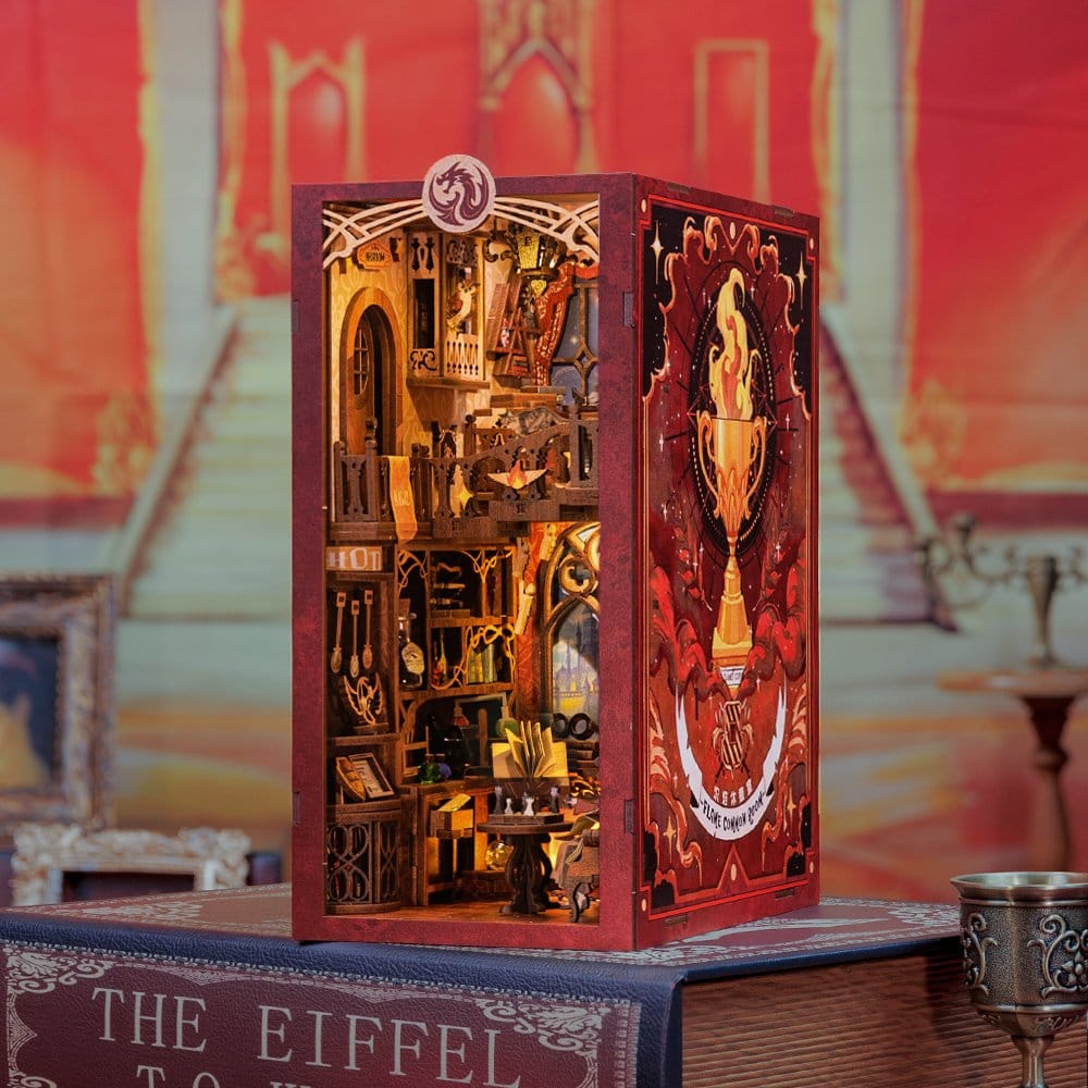 CuteBee Book Nook Flame Common Room 23 x 11 cm | Makochan