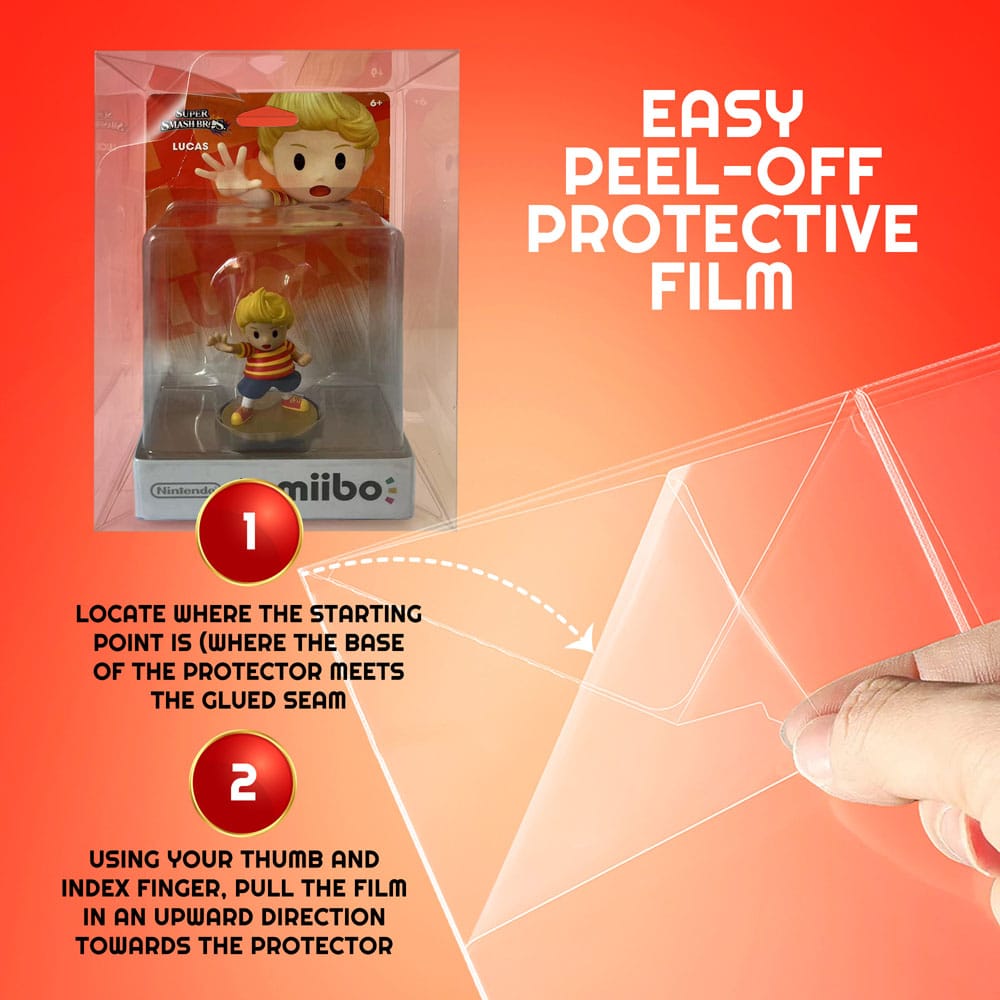 Evoretro PET Protectors 10-Pack for Amiibo Figures | Makochan