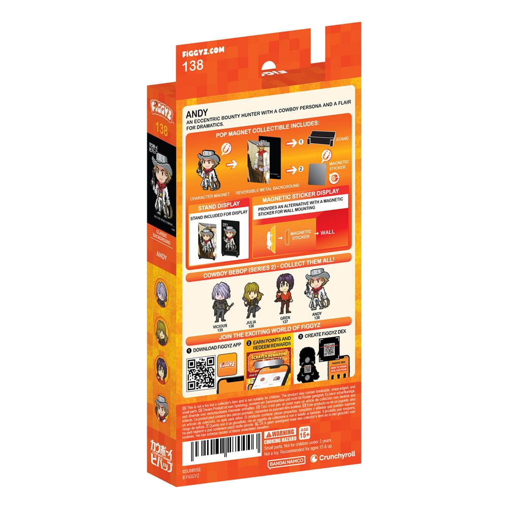 FiGGYZ Cowboy Bebop FiGGYZ Magnet Collectible Andy 11 cm | Makochan