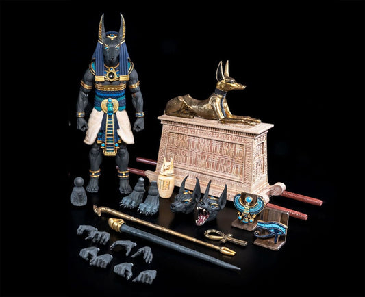 Four Horsemen Toy Design Figura Obscura Actionfigur Anubis Black & Blue | Makochan