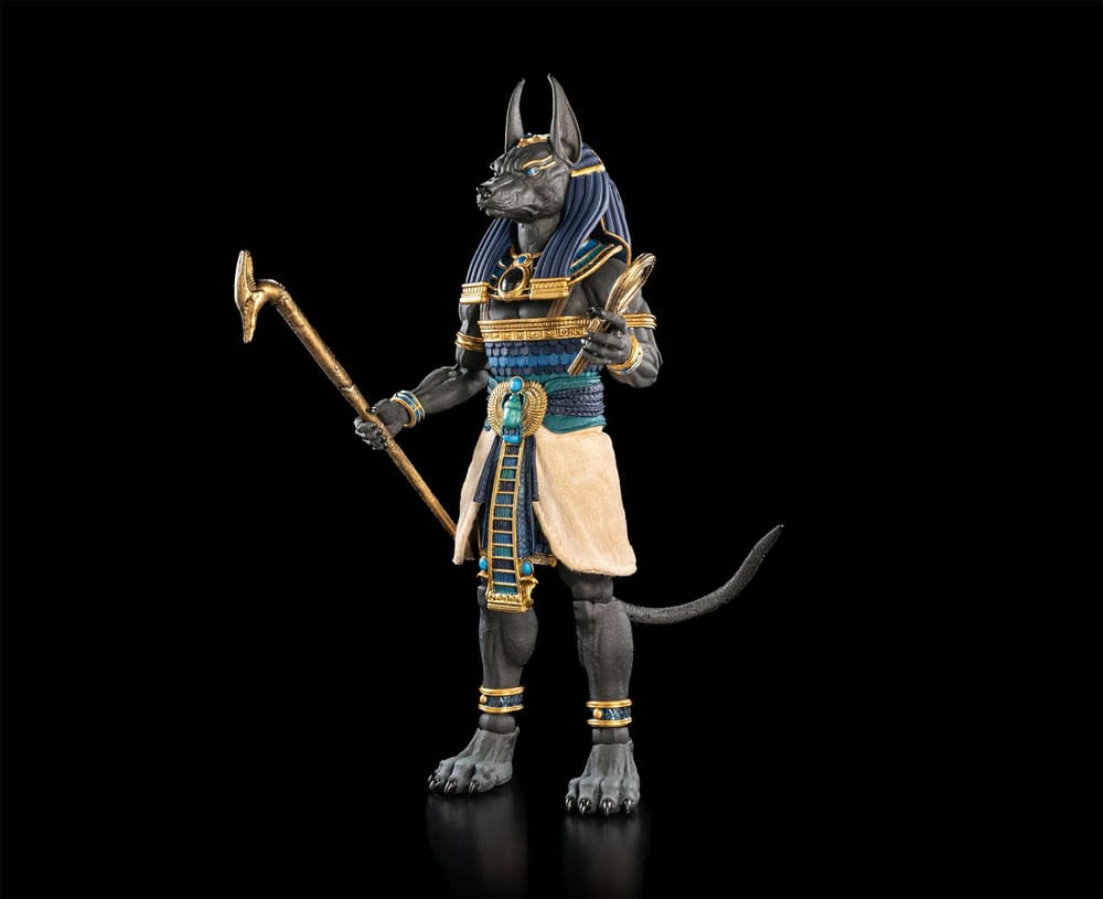 Four Horsemen Toy Design Figura Obscura Actionfigur Anubis Black & Blue | Makochan