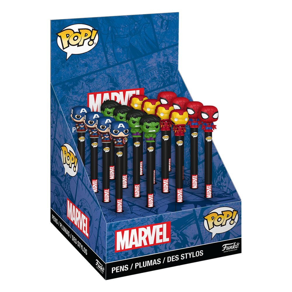 Funko Marvel New Classics POP! Homewares Pens with Toppers Display (16) | Makochan