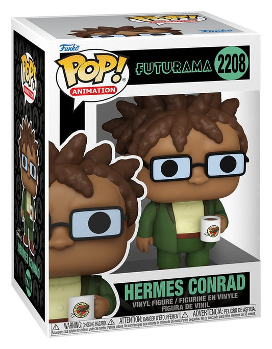 Funko Futurama Pop! Animation Vinyl Figure Hermes w/Mug 9 cm | Makochan