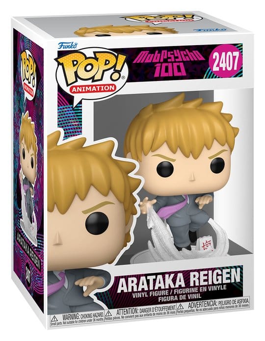 Funko Mob Psycho 100 POP! Animation Vinyl Figure Arataka Reigen 9 cm | Makochan