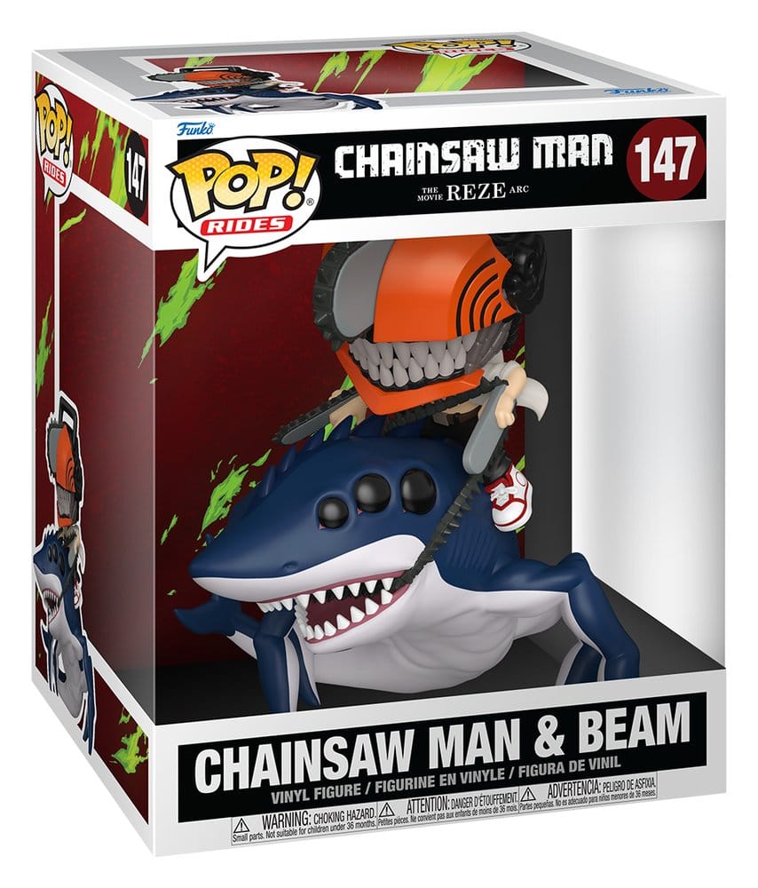 Funko Chainsaw Man POP! Rides Deluxe Vinyl Figure CSM & Beam 15 cm | Makochan