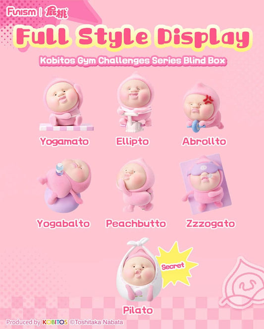 Funism Kobitos Blind Box Mini Figures Gym Challenges Series 8 cm Display (6) | Makochan