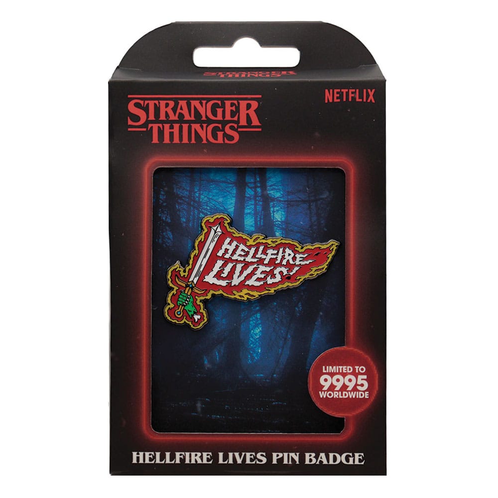 FaNaTtik Stranger Things Pin Badge Hellfire Lives Limited Edition | Makochan