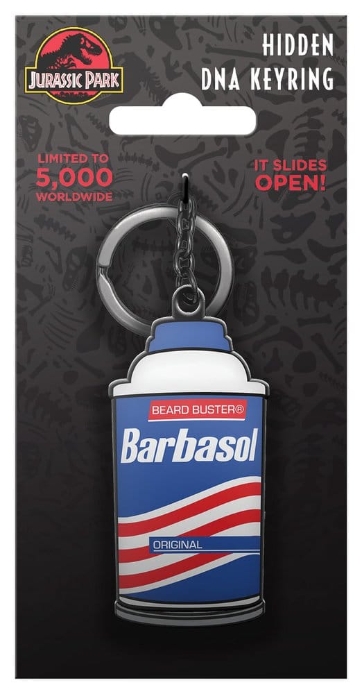 FaNaTtik Jurassic Park Keychain Sliding Barbasol Can | Makochan
