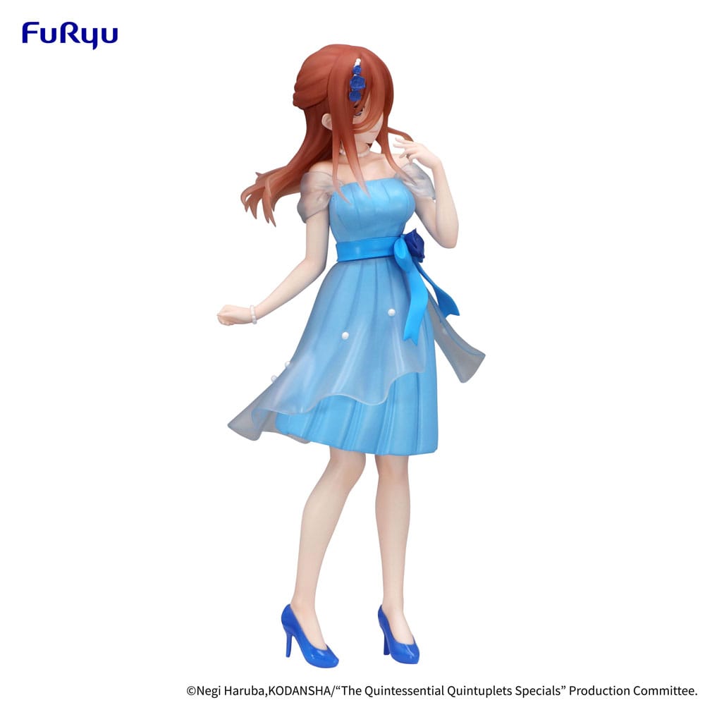 Furyu The Quintessential Quintuplets Trio-Try-iT PVC Statue Nakano Miku Pastel Dress Ver. 21 cm | Makochan